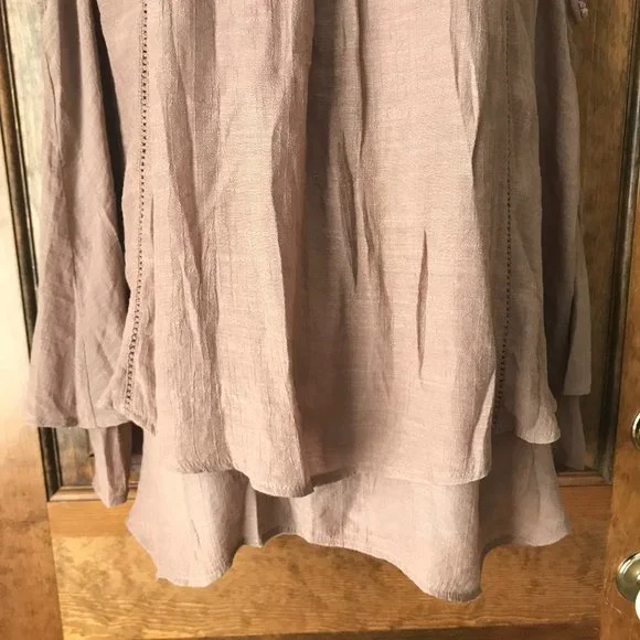 FINAL PRICE - Style & Co Brown Shimmer Sleeveless Tunic w/Illusion Neckline 2X - Picture 5 of 10